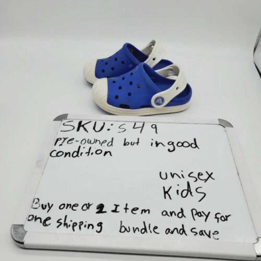 Crocs Unisex Kids Perforated Slingback Clogs Sz 8
